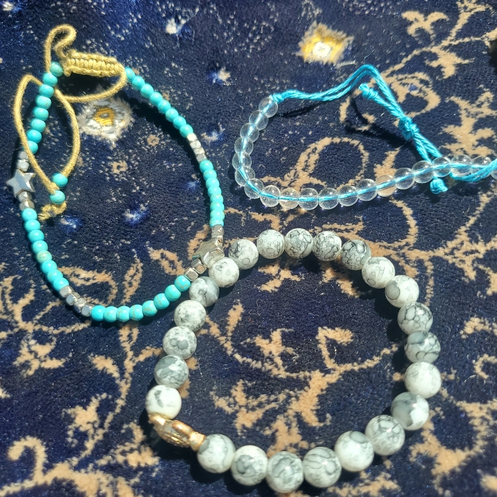 Beachy anklets/bracelets set